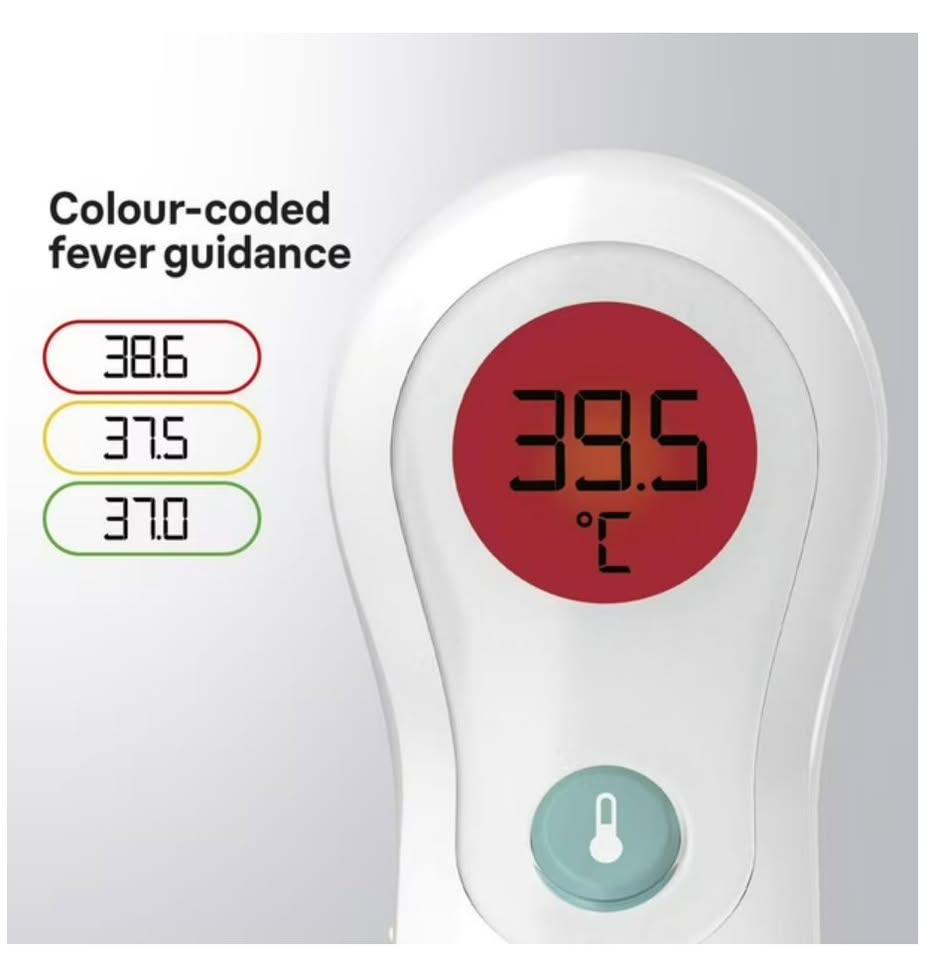 Braun no-touch thermometer with color code