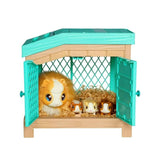 Toy guinea pig with a small house and other figurines