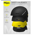 Black helmet showing its feature