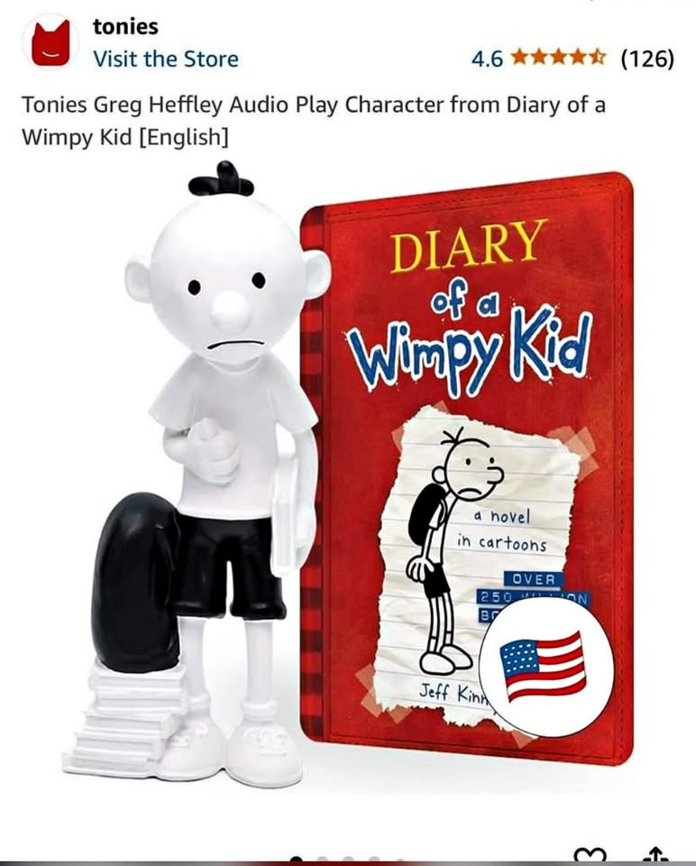 Tonies Greg Heffley audio play character from diary of a Wimpy kid in English