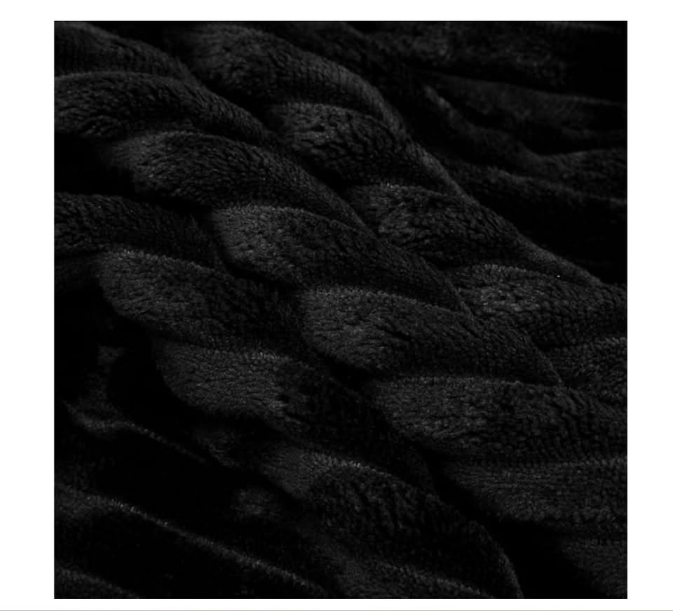 Close up dark worm texture fibric of blanket