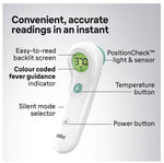 Braun no-touch thermometer convenient and accurate reading in an instant