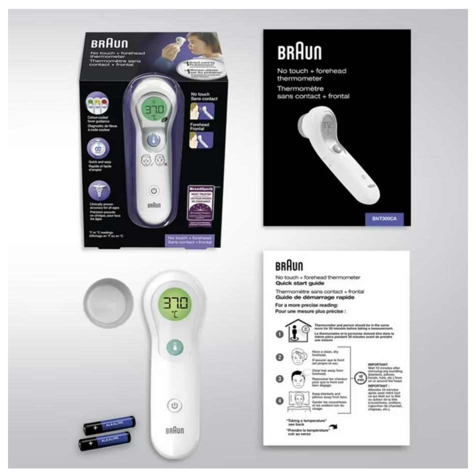 Braun no-touch thermometer