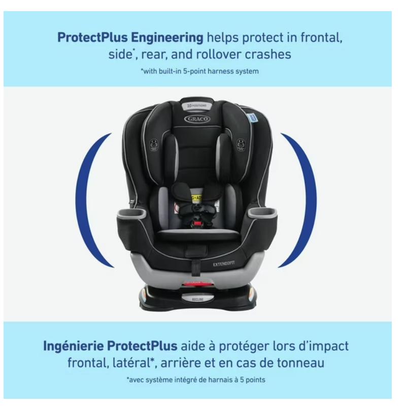 Graco Extend2Fit car seat with ProtectPlus engineering features