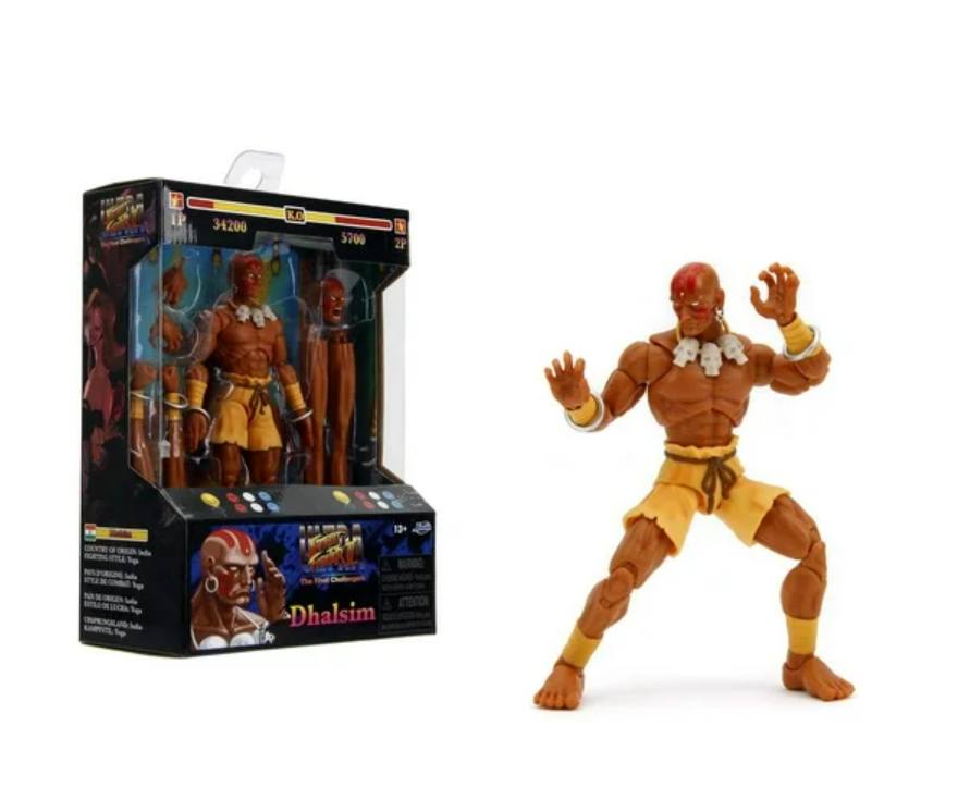 Action figure of Dhalsim from Street Fighter