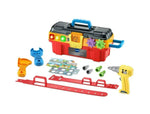 Toy tool box with toolset for kids
