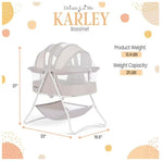 Dream On Me Karley bassinet with dimensions and weight capacity