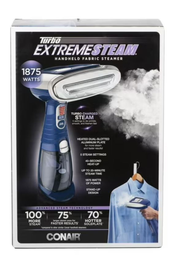 Conair Turbo Extreme Steam handheld fabric steamer