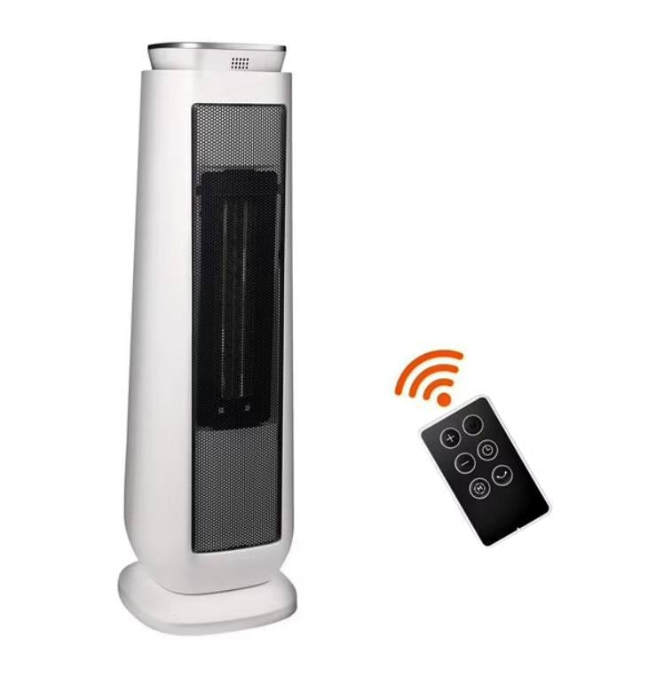 Tower heater with remote control