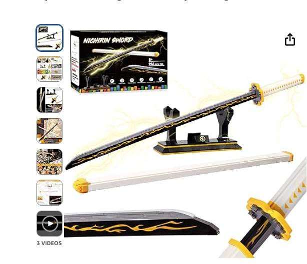 Toy build up sword from anime