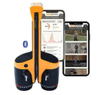 MaxPro fitness device with smartphone displaying app interface