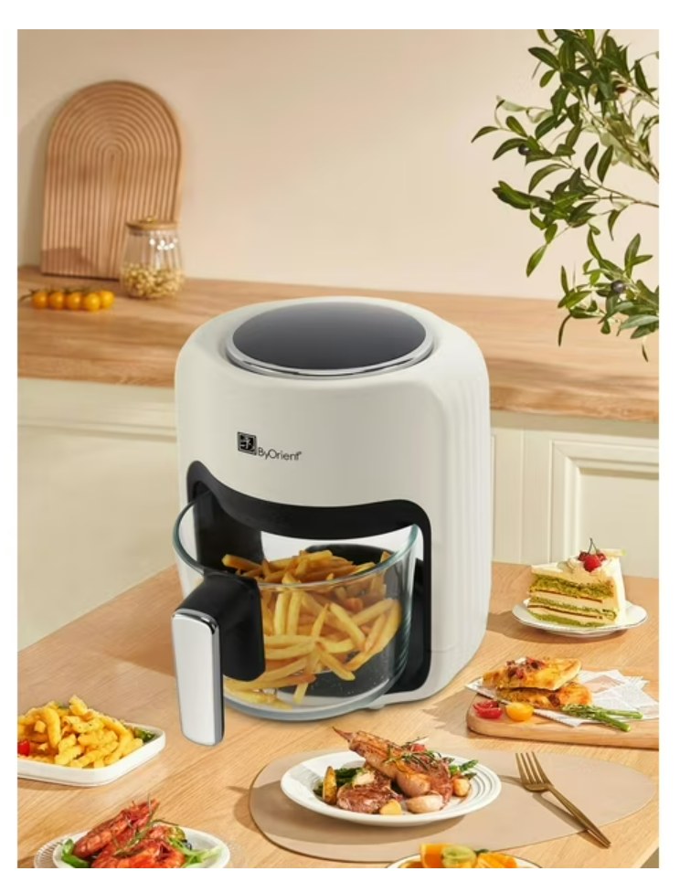 White and clear air fryer