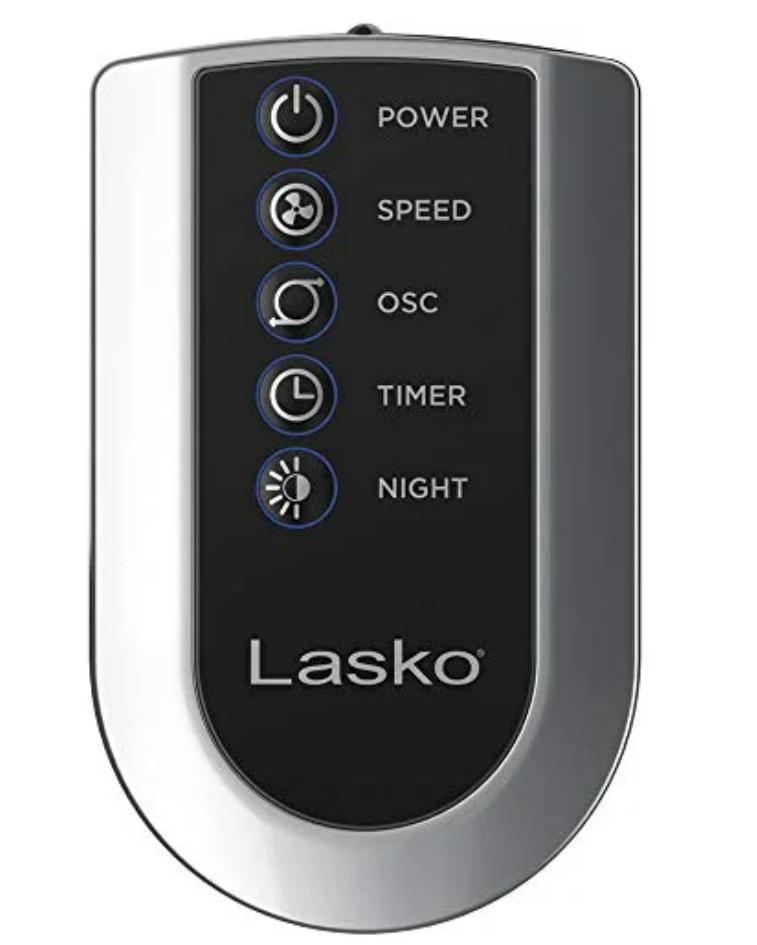 Control panel with Lasko branding
