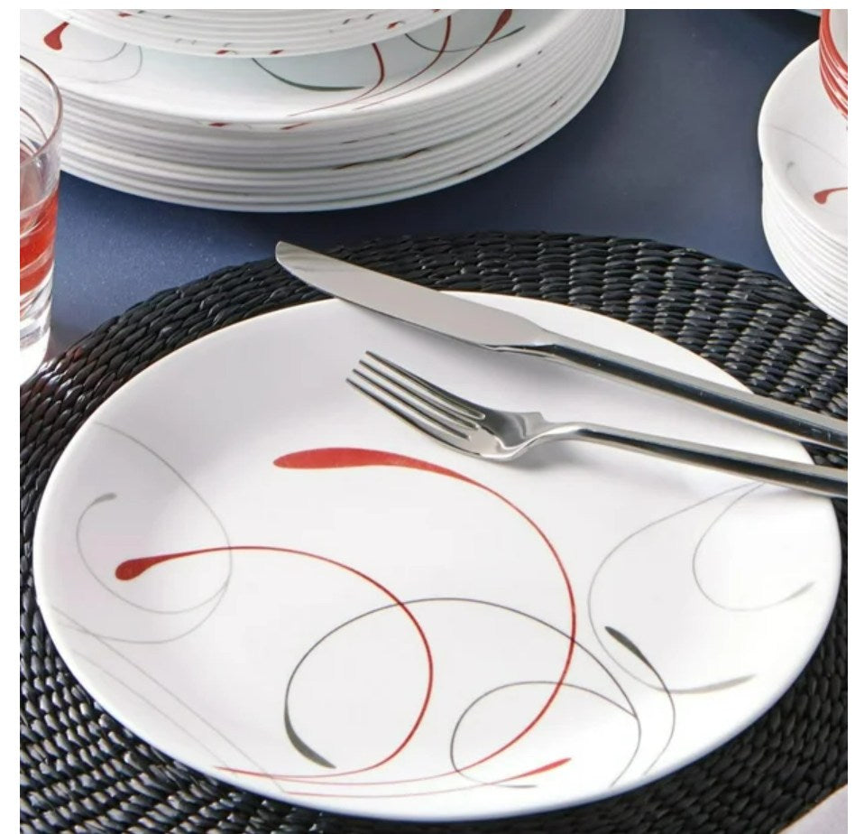 Corelle Splendor 12-Piece Glass Dinnerware Set (Service for 4), SPLENDOR RND 12PC SET