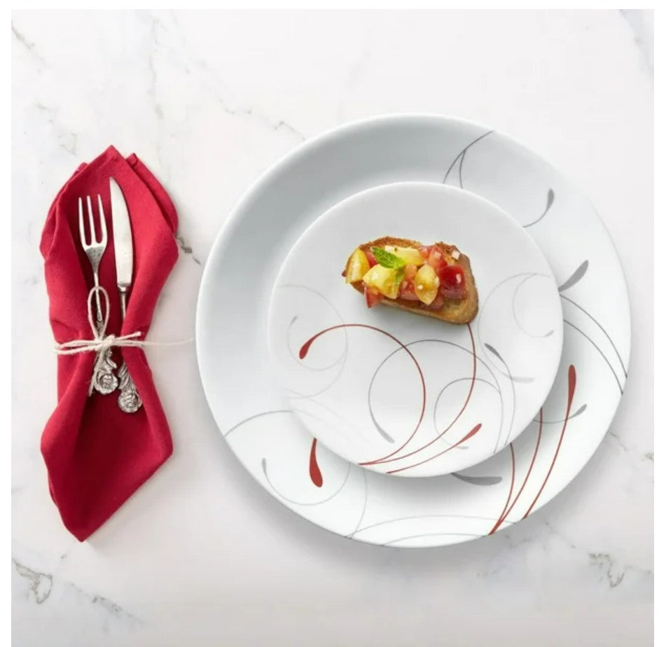 Corelle Splendor 12-Piece Glass Dinnerware Set (Service for 4), SPLENDOR RND 12PC SET