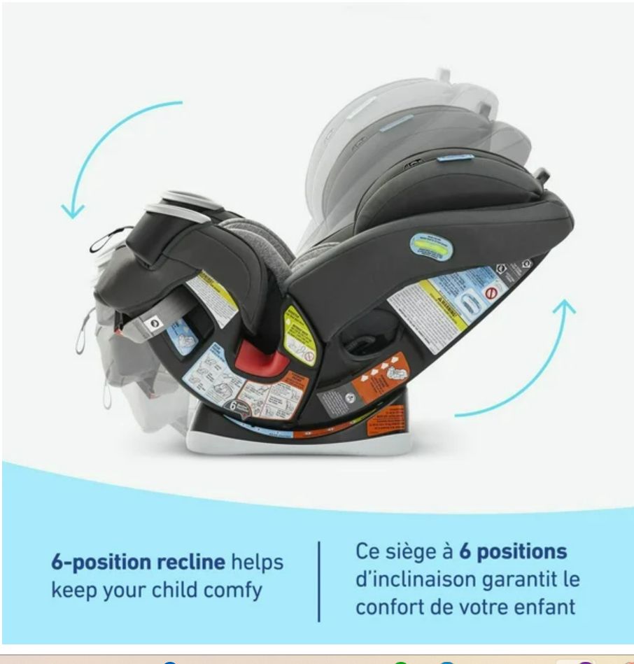 Graco 4Ever 4-in-1 Convertible Car Seat, Child Weight 4-120 lbs