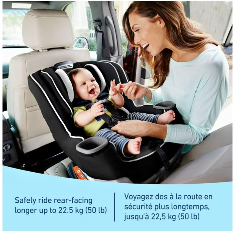 Graco Extend2Fit Convertible Car Seat, Child Weight 4-65 lbs