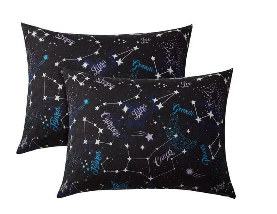 Mainstays Kids Zodiac Charms Piece Bed in a Bag, Twin: 6 piece set & Double: 8 piece set
