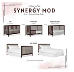 Dream On Me Synergy MOD Crib, Made with Sustainable New Zealand Pinewood