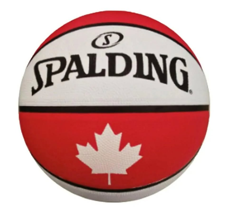 Toronto Raptors Maple Leaf Alternate Red/White, Rubber. Size 7 (29.5")