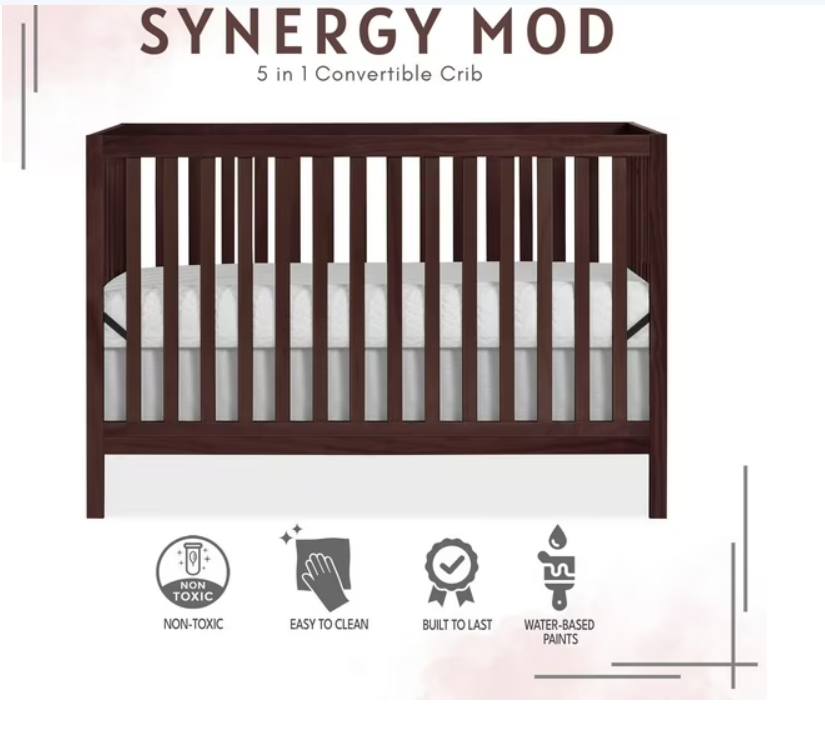 Dream On Me Synergy MOD Crib, Made with Sustainable New Zealand Pinewood