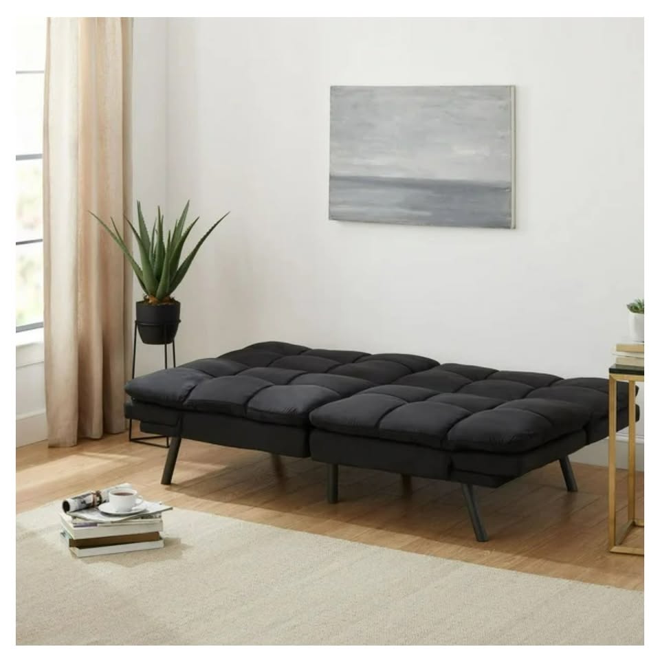 Memory Foam Futon, Memory foam futon with foldable armrest