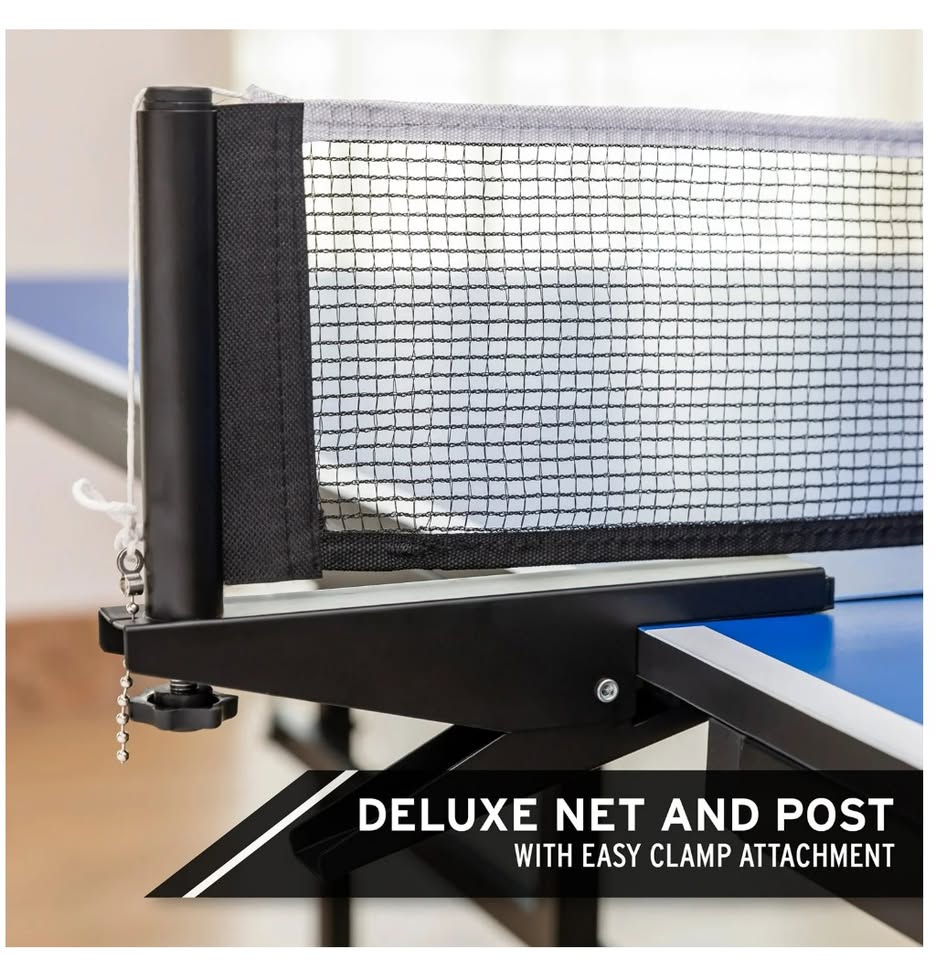 HEAD Collapsable Ping Pong Table with Net, 108 x 60 x 30 inches, Blue