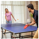 HEAD Collapsable Ping Pong Table with Net, 108 x 60 x 30 inches, Blue