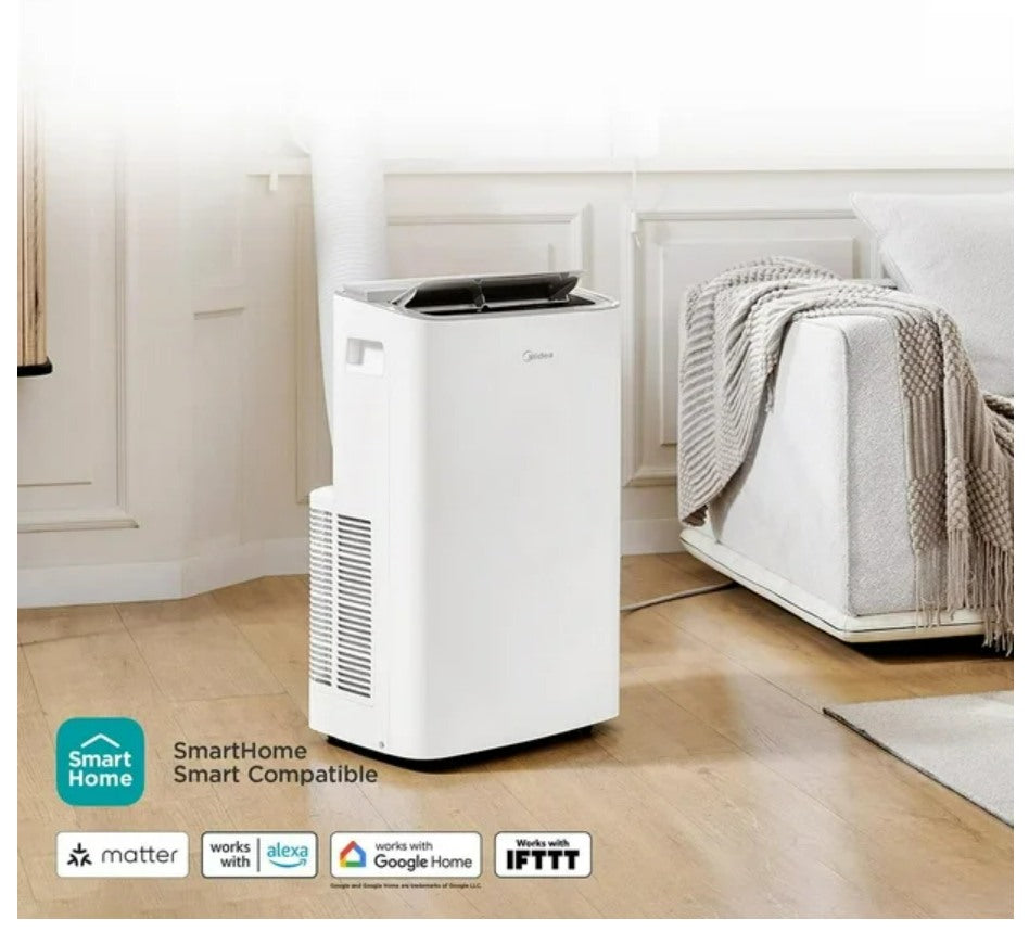 Midea 12000 BTU Ashrae (8000 BTU SACC) SmartCool Portable Air Conditioner, SmartCool Portable AC
