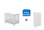 Concord Baby Bowen Mini Crib + Bonus Mattress - White
