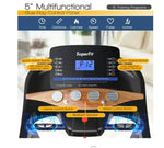 3.75HP Electric Folding Treadmill W/Auto Incline 12 Program APP Control