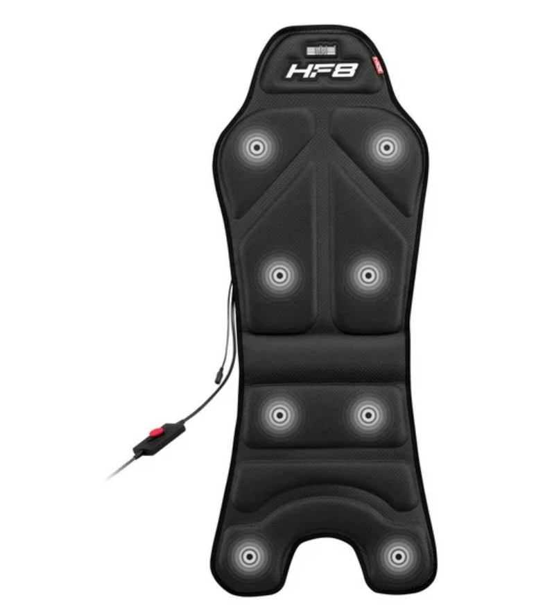 Black massage chair pad