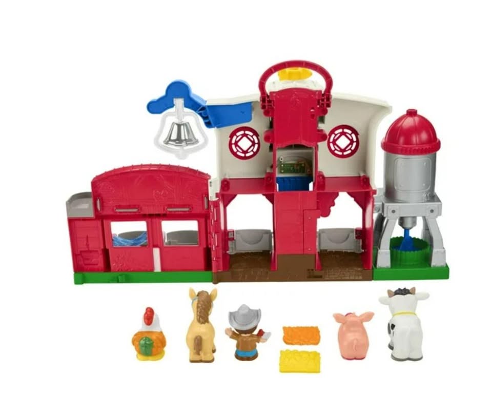 Little People Caring for Animals Farm Smart Stages Playset - English & French Edition