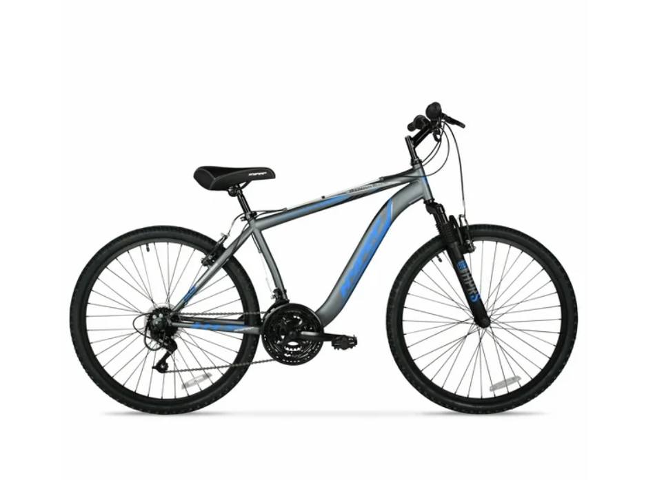 Hyper Bicycles 26” Men’s Boundary Mountain Bike, Gray, 26" BOUNDARY MENS