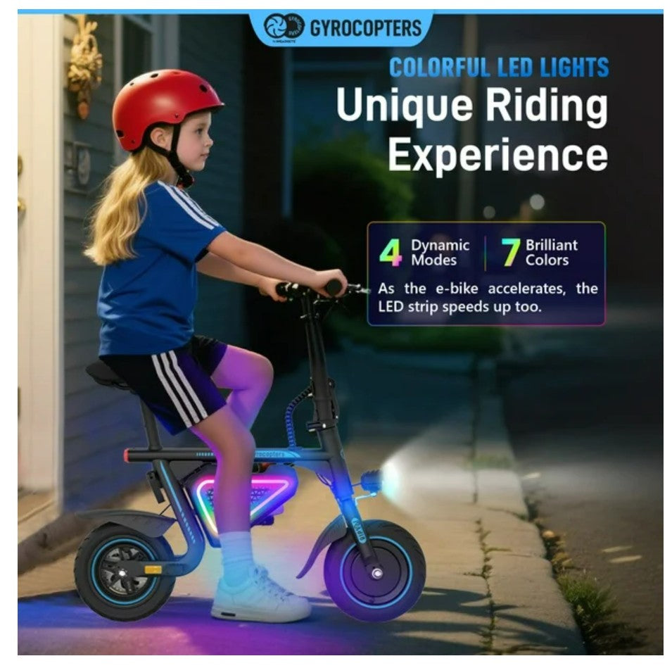 Gyrocopters Radi8 Electric scooter (Black) | UL 2272 approved | 25 km Range | 25 km/h