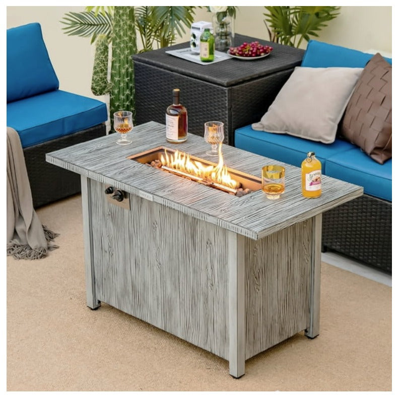 2-in-1 outdoor fire pit table
