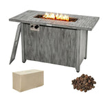 Outdoor fire pit table