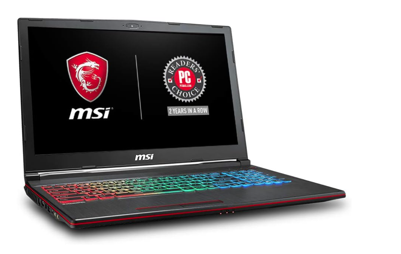 MSI GP63 Leopard-077 15.6" Performance Gaming Laptop i7-8750H (6 cores), NVIDIA GeForce GTX 1060 6G, 256GB NVMe SSD + 1TB HDD, 16GB RAM, Win 10, VR Ready, RGB KB