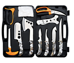KNINE OUTDOORS Hunting Deer Knife Set Field Dressing Kit Portable Butcher Game