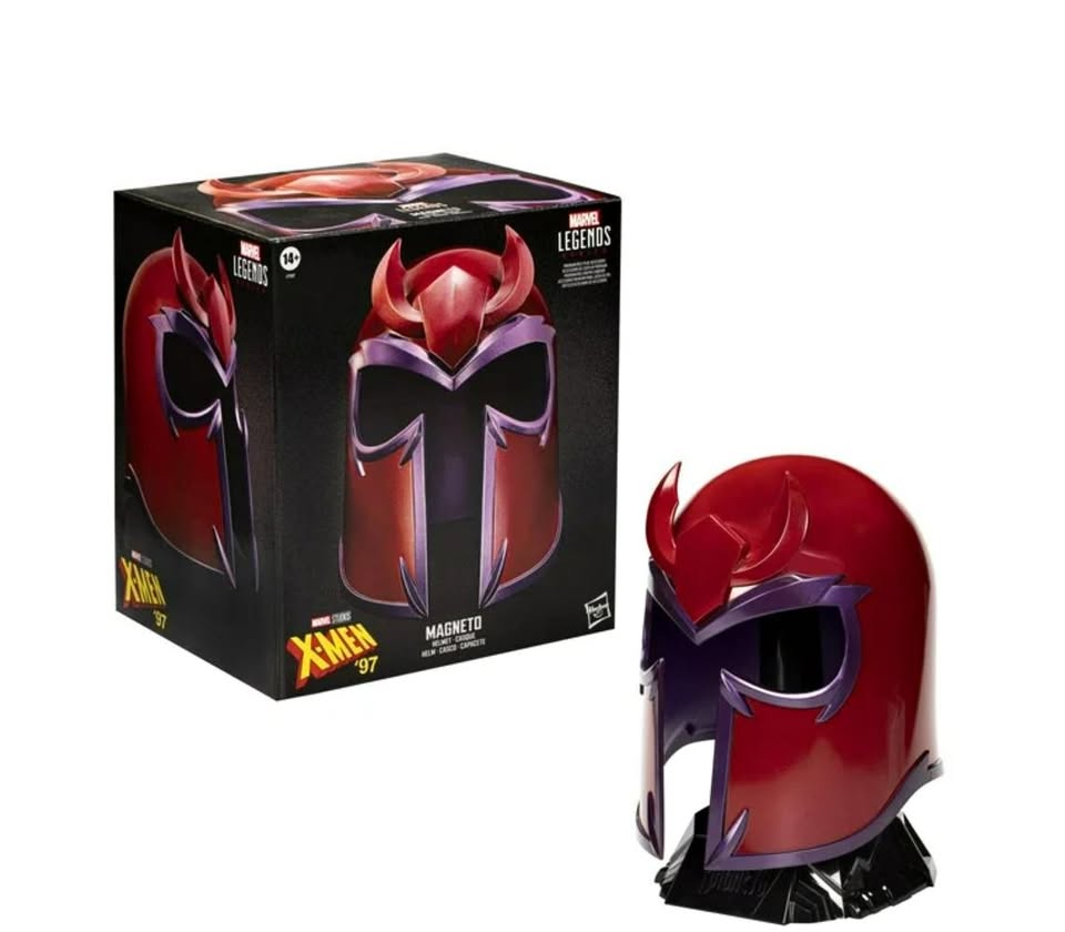 Marvel Legends Magneto helmet with packaging