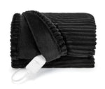 Worm soft black microfabric heating blanket