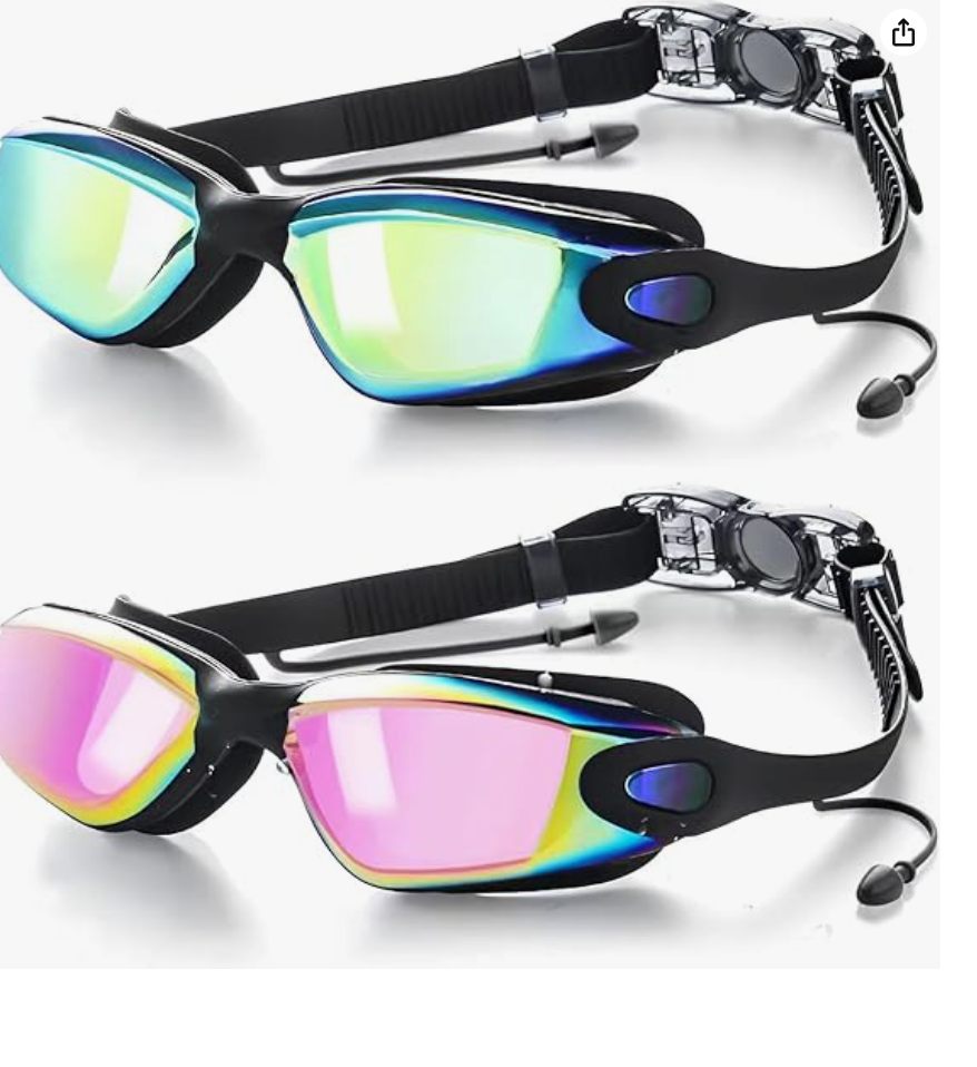 Swim glasses with easy to remove clips 