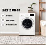 Rug that is easy to clean, robot vacuum and machine washable