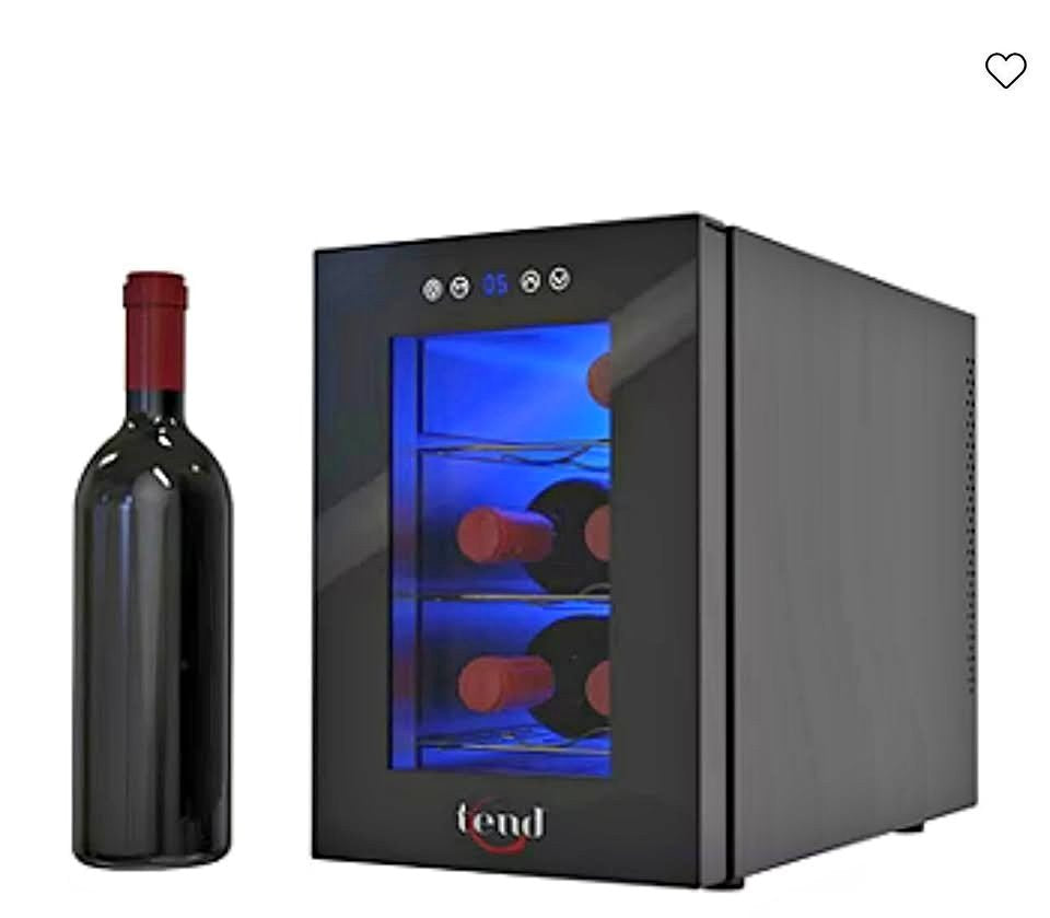 Wine refrigerator with digital display