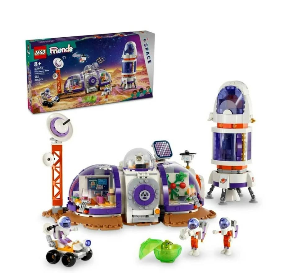 LEGO Friends space-themed set with packaging.