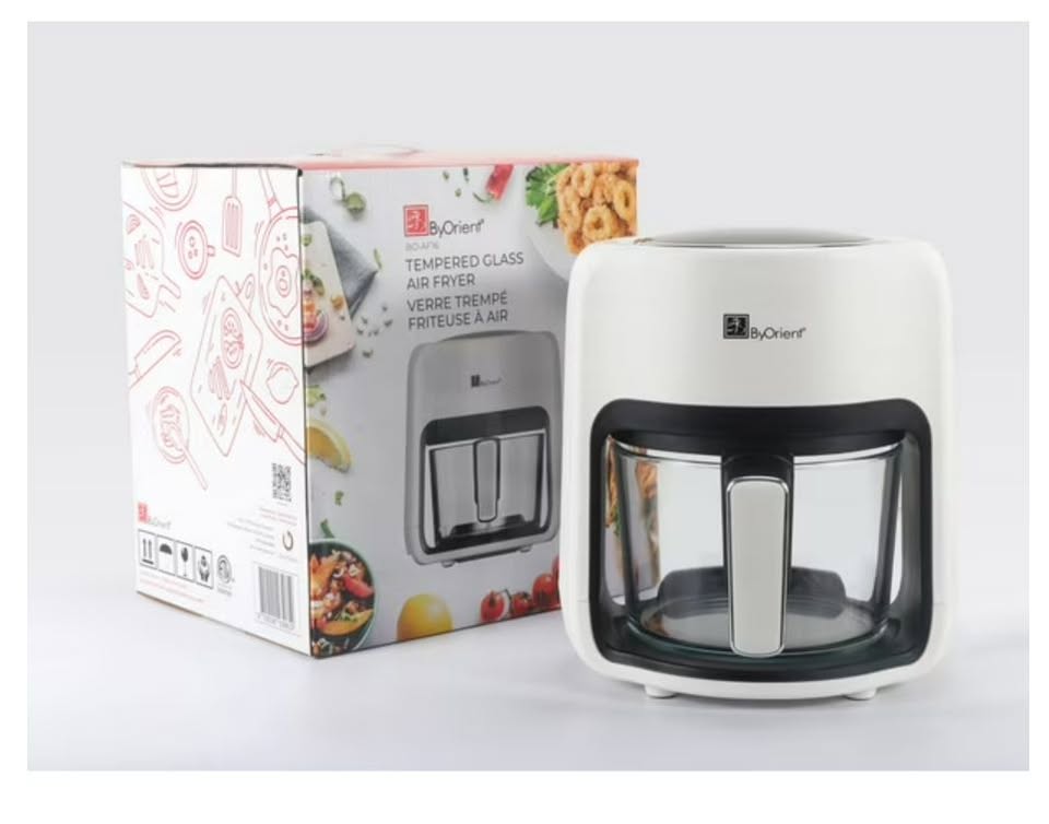 White and clear air fryer