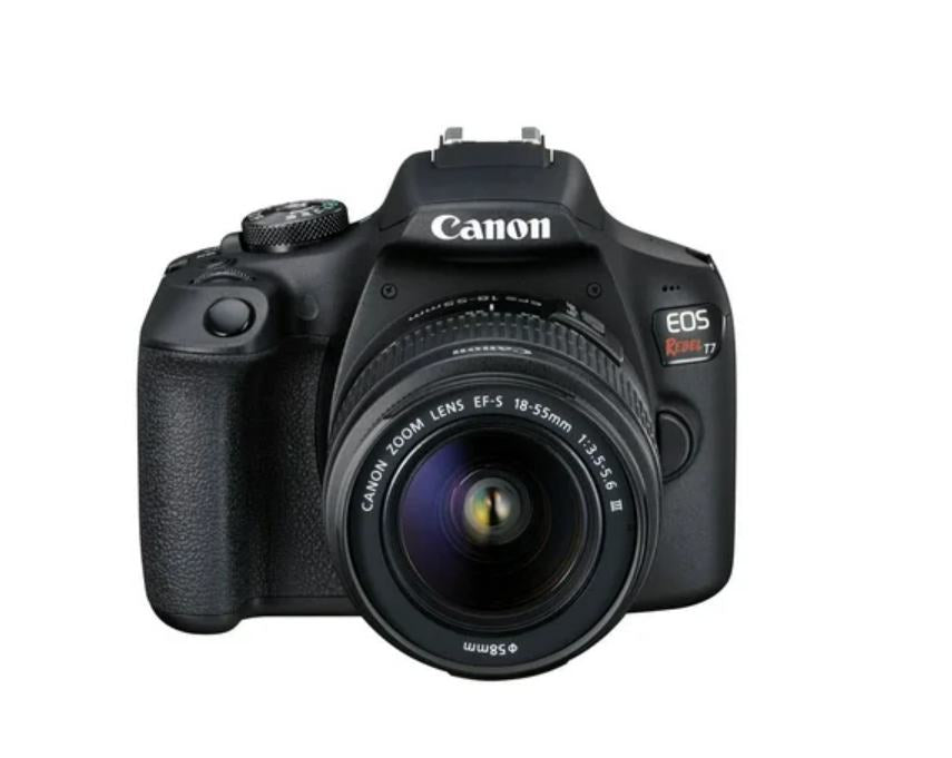Canon EOS REBEL T7 18-55mm f/3.5-5.6 III Camera