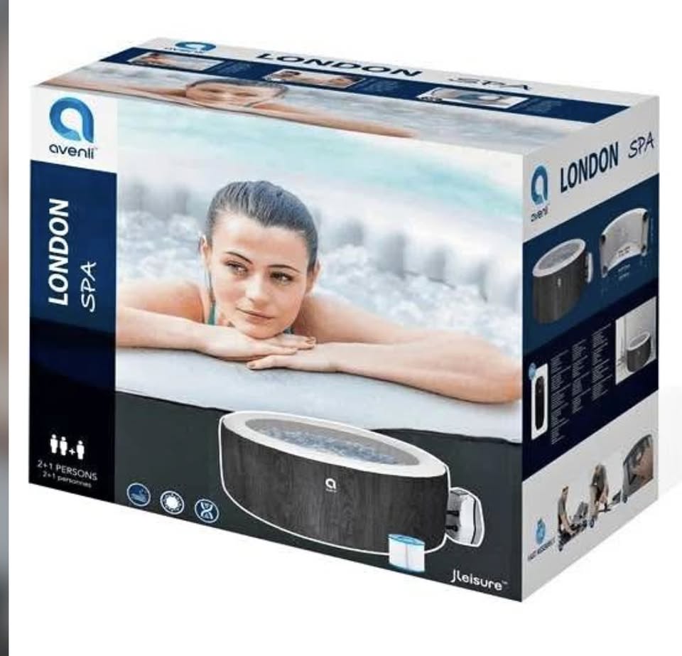 Avenli - London Inflatable Whirlpool | Hot Tub Spa | Jets Inflatable Hot Tub | 2 to 3 Person Inflat