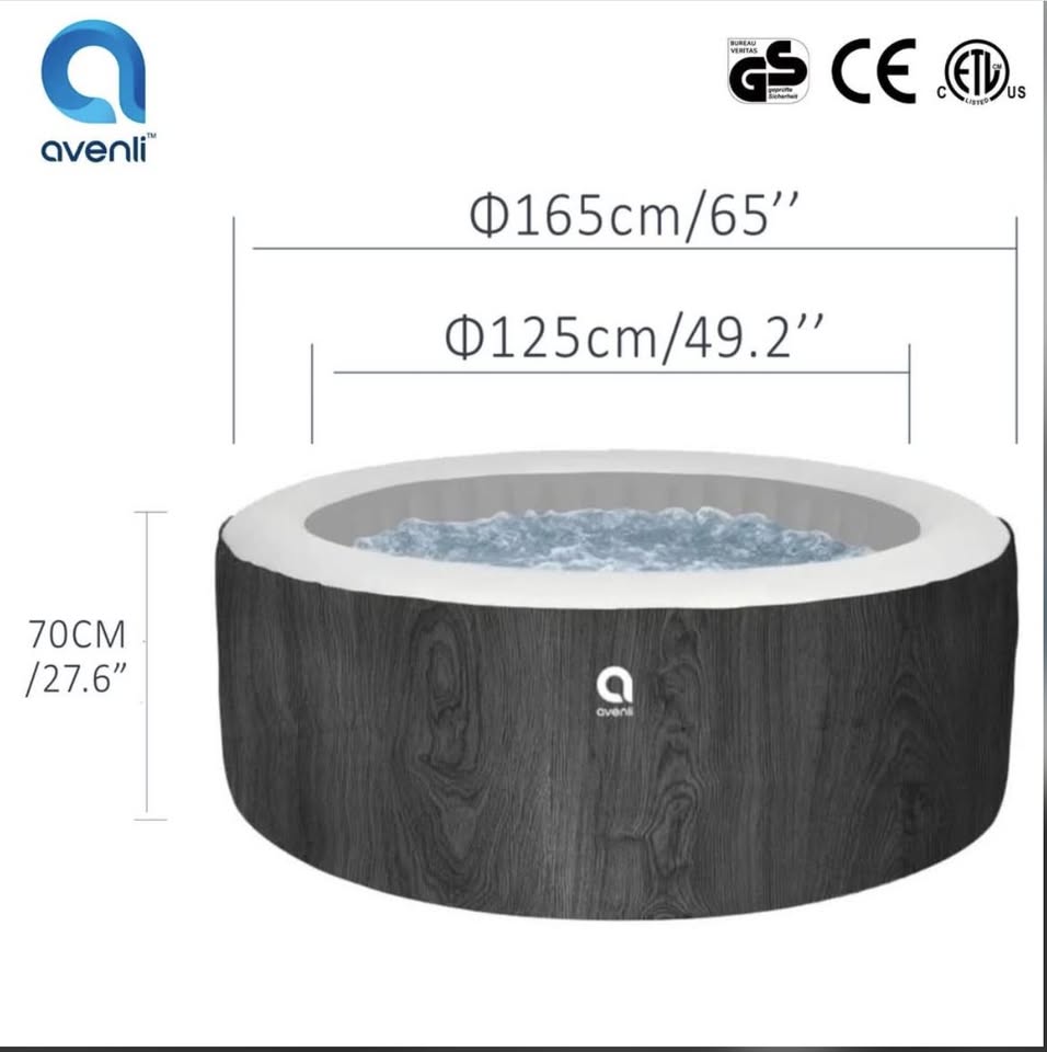 Avenli - London Inflatable Whirlpool | Hot Tub Spa | Jets Inflatable Hot Tub | 2 to 3 Person Inflat