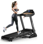 3.75HP Electric Folding Treadmill W/Auto Incline 12 Program APP Control